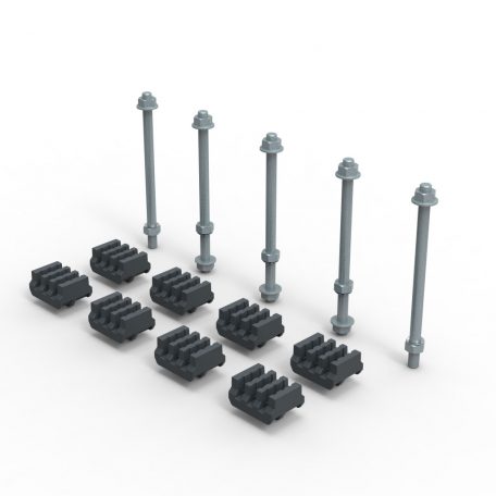 XL3 S 4000 gyűjtősíntartó készlet lapos réz sínhez 50x5-63x5mm